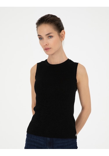 Pierre Cardin Kadın Siyah Kazak /triko 50288575-vr046 Siyah