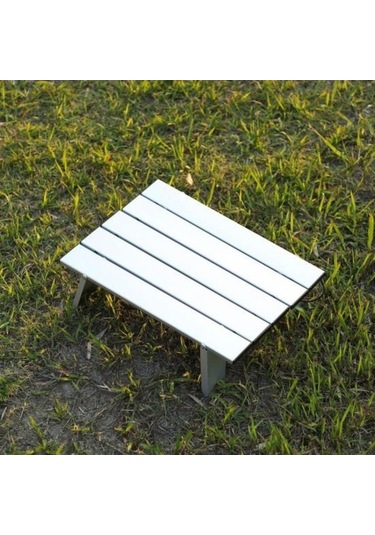 Pazly Katlanır Plaj Masası - Ordu Yeşili Alüminyum - Hafif Ve Dayanıklı Yeşil