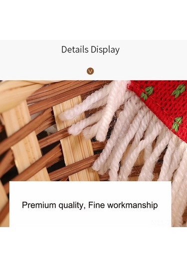 Teltree Noel Şeker Saklama Sepeti - Bambu Ve Kumaş Çocuklar İçin Hediye Ve Dekorasyon Diğer