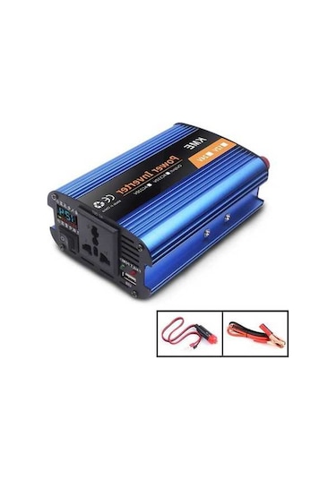 Wondernest Carmaer 500w Araba Akıllı Çok Fonksiyonlu Dijital İnvertör 12v/220v Ev Güç Dönüştürücü