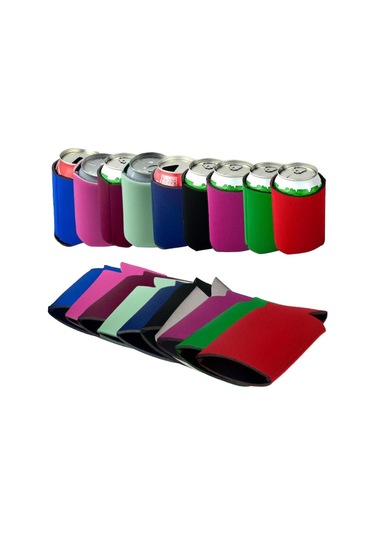 Çeşitli Markalarla Uyumlu 10 Neopren Bira Kutusu Soğutucu Yalıtımlı İçecek Kılıfı Yde Çok Renkli