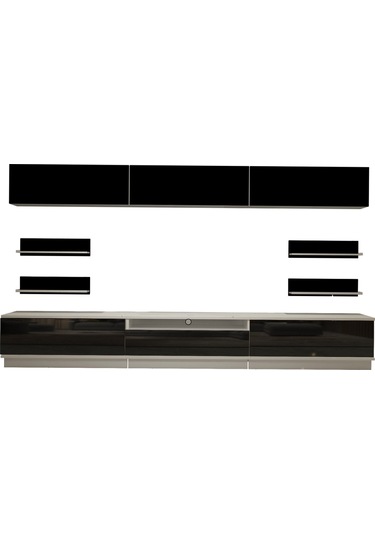 Decoraktiv Trendstyle 8ys Mdf Tv Ünitesi Tv Sehpası Beyaz - Siyah