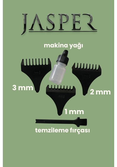 Jasper Jpr-2020 Prime Çok Fonsiyonlu 3 Başlıklı Saç Sakal Burun Kulak Temizleme Makinasi