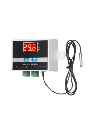 Samdoo Akvaryum Ve Sera İçin Yüksek Hassasiyetli Dijital Sıcaklık Kontrol Cihazı, Su Geçirmez Prob, Dc12v 120w