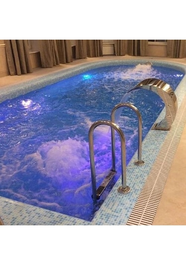 DEV PASLANMAZ 5 Basamak Muro Havuz Merdiven AISI 316 Kalite