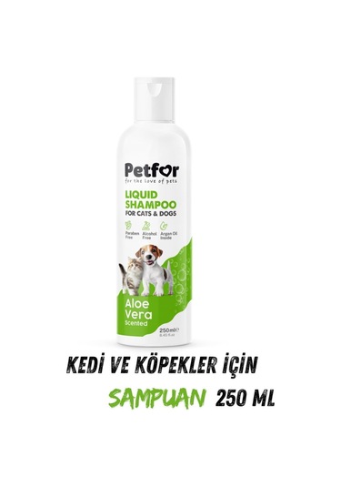 Kedi Ve Köpekler İçin Aloe Veralı Şampuan 250 Ml