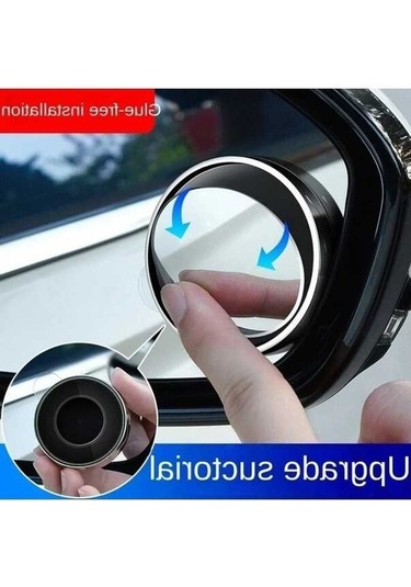 Createtech Yuvarlak Yardımı Vites Sürüş Nokta Küçük Kör Güvenlik Aynası Beyaz Ayna 360 Derece 2 Wt