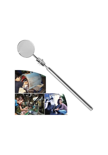 Ebitda Araba Tamir Aynası, Gümüş 30mm, Katlanır, Kaynak Şasi Muayene, Uzunluk Uzatılabilir