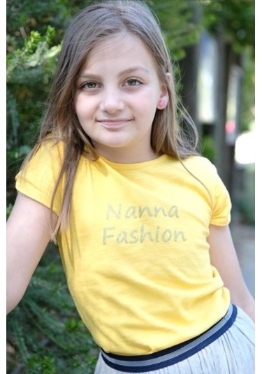 Pamuk Tişört Sarı Nanna Fashion 2022-G-0003