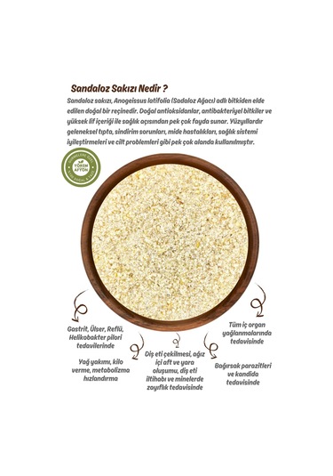 Diyet Dostu Yüksek Rakım Hasadı Öğütülmüş Toz Sandaloz Sakızı Sandroz Sakız Thuja Articulata 55g