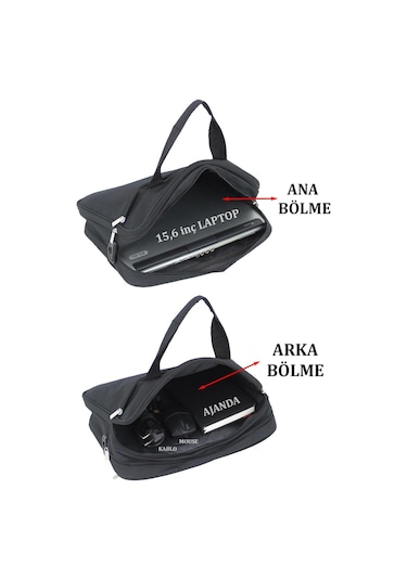 Laptop Çantası 15" & 15.6" İnç Evrak Bölmeli 8683255009626