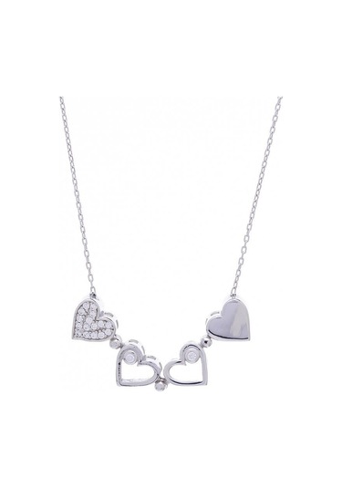 Kalp Yonca Model-1 Açılır-kapanır 925 Ayar Gümüş Aşk Kadın Kolye