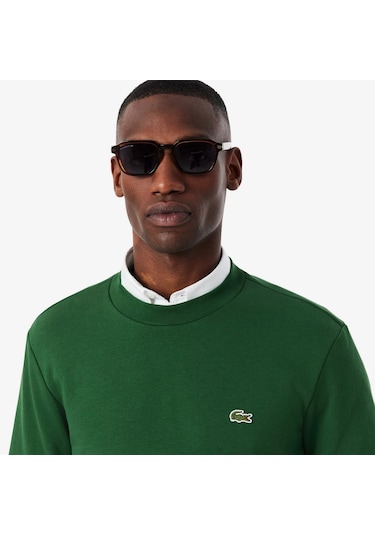 Lacoste Sh9608 Erkek Sweatshirt Yeşil