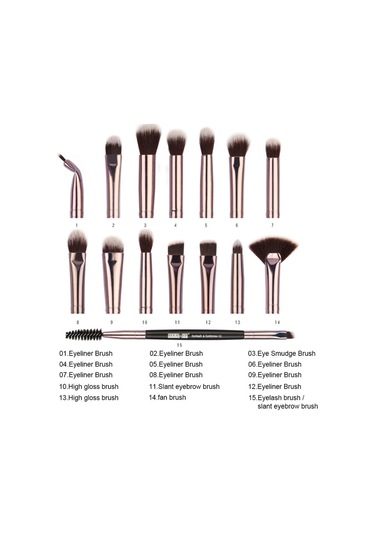 Mufunye Göz Makyaj Fırçası Seti, Aliexpress'te Büyük İndirim, Siyah