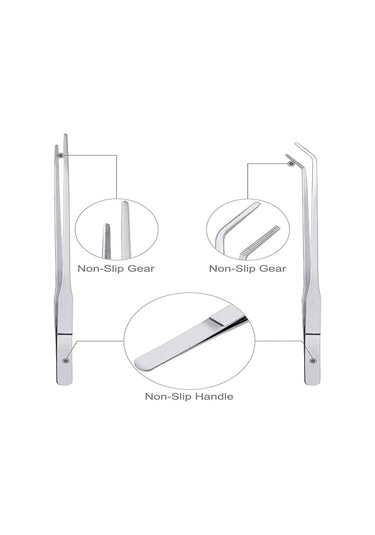 Shineyee Paslanmaz Çelik Besleme Cımbızı, Sürüngen Besleme Cımbızı, Balık, Akvaryum, Sürüngen, Yılan, Kertenkele, Örümcek Ve Kuşlar İçin Uzun Saplı B-42