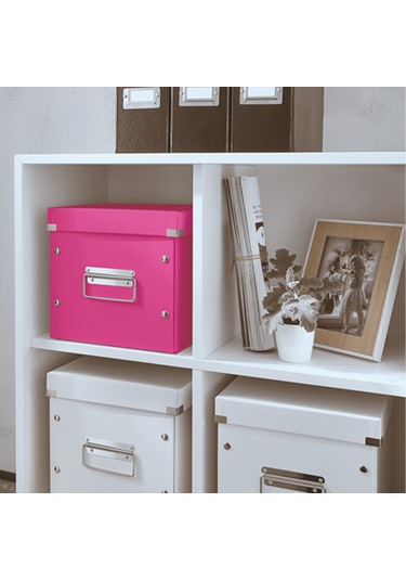 Leitz Wow C&s Kutu Küp Orta Boy Metalik Pembe 61090023 N11.20378