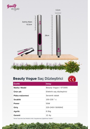 Beauty Vogue Ultra Saç Düzleştirici