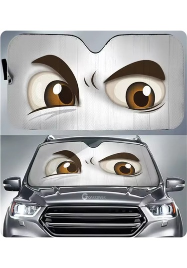 Goldenqian Moda Araba Ön Pencere Siperliği 70x130 Cm Güneşlik Güneş Koruyucu Perde Güneş Şemsiyeleri Reflektör Anti Uv Koruyucu Nazar 16