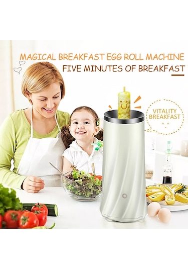 Sones Otomatik Çok Fonksiyonlu Yumurta Rulosu Makinesi Elektrikli Yumurta Haşlama Makinesi Omlet Makinesi Kahvaltı Yumurta Aleti Yeşil