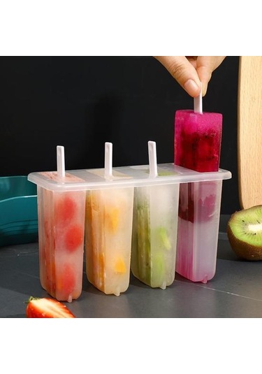 Jms Güvenli Buz Lolly Kalıpları Gıda Sınıfı Bpa İçermeyen Buz Küpleri Yapımı Beyaz