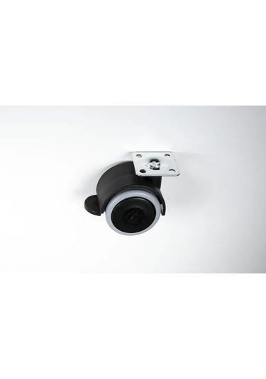 Ofk Mobilya Tekerlekleri 4 Adet D 48 Mm Dönebilen Frenli 166030403 Siyah