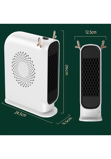 Pazly Soğuk Günlerde Hızlı Isınma Sağlayan Taşınabilir Isıtıcı - Yeşil, Beyaz, Sarı