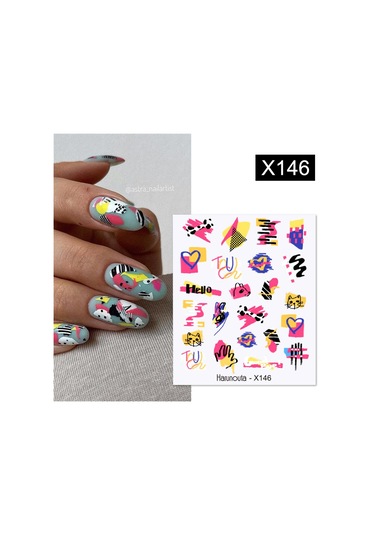 Su Transferli Nail Art Sticker X146 55344-1