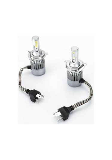 H4 Beyaz Led Xenon (10800Lm) Zenon Şimşek Etkili Far Ampülü Ücret