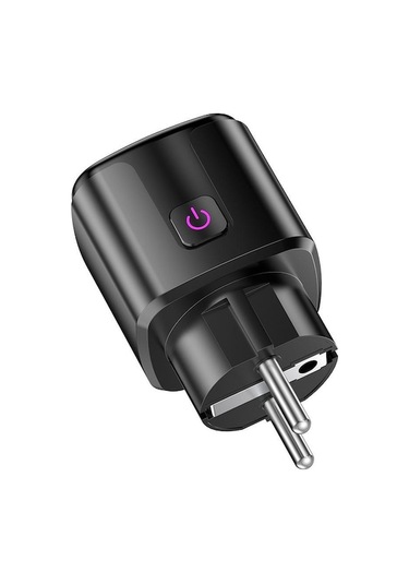 Novahub Tuya Akıllı Wifi Bluetooth Ab Fişi 20a Soket Güç İzleme Zamanlayıcı Çıkış Çocuk Kilidi Google Home Alice Smartthings Alexa Siyah Siyah