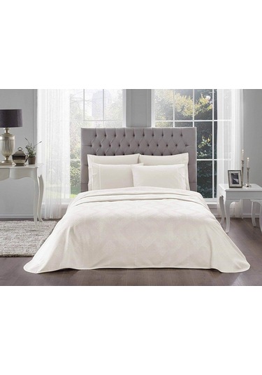 Taç Madison Ekru Jakar Pike Takımı Tek Kişilik