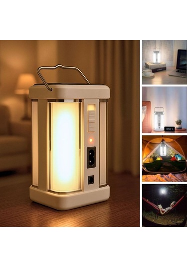 Sıladanal Güneş Enerjili Şarjlı Işık 1200mah Yeniden Şarj Edilebilir Batarya Yg-7977s Siyah