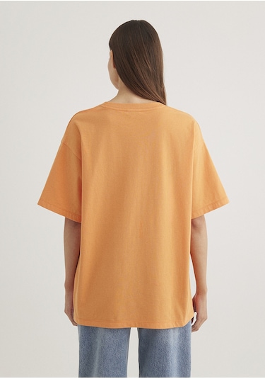 Mavi - Mavi Logo Baskılı Turuncu Tişört 1600843-71407 Turuncu