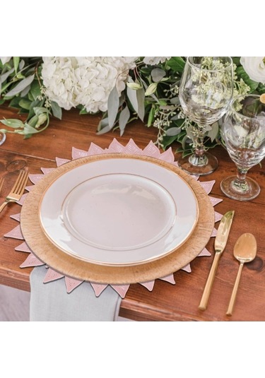 Ulzyvf Yuvarlak Seti Servisi Servisi İçi Gül Gül Çiçekli Boş Amerikan Amerikan Altın Altın 6'lı, Hf Gül Altın