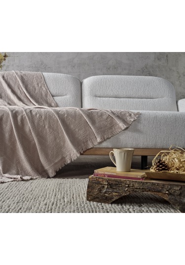 Adora Koltuk Şalı Bej - 130x170 Cm