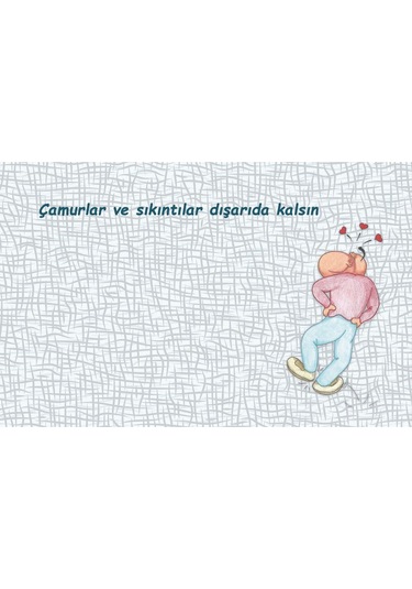 Dışarıda Kalsın Kapı Önü Paspas Lovebug-t