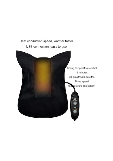 Boyun Masajı Servikal Spondiloz Düzeltme Yastığı, Renk: 877 Usb Elektrikli Isıtma Siyah Çok Renkli