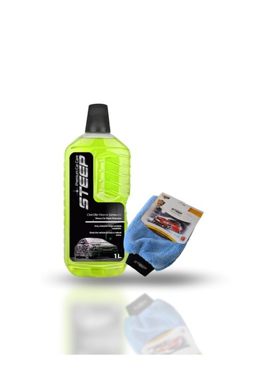 Steep Ultimate Cilalı Oto Şampuan Ph Nötr 1 Lt Mikrofiber Yıkama Eldiveni