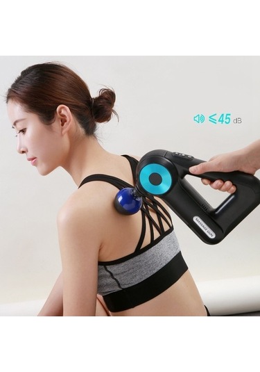 Gül Kırmızı Taşınabilir Elektrikli Masaj Tabancası Vücut Kas Masajı Rahatlatıcı Bacaklar Geri Boyun Ev Ofis Spor Salonu Için 12 Mod Kas Masaj Kafaları Ig36ra Çok Renkli