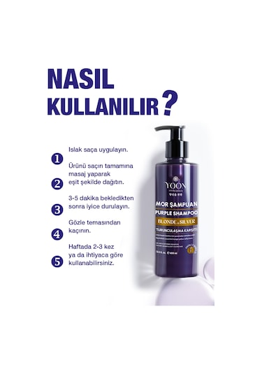 Yoon Turunculaşma Karşıtı Mor Şampuan 400 ML