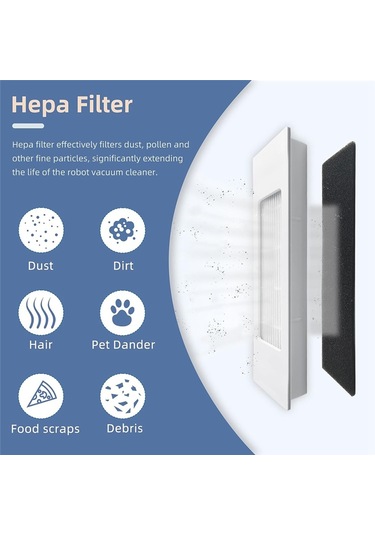 Sointeresting Yeedi Vac Max, Vac Station Robot Süpürge Aksesuarları İçin Yedek Parçalar Ana Yan Fırça Hepa Filtreler Paspas Bezi
