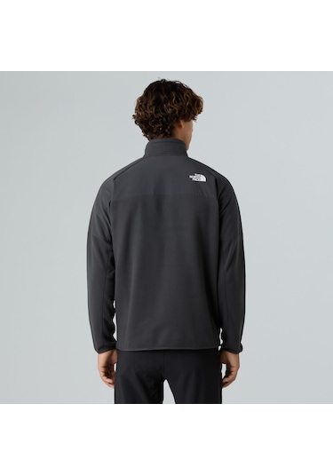 The North Face M Glacier Heavyweight 1/2 Zip Erkek Polar-30512 Koyu Gri
