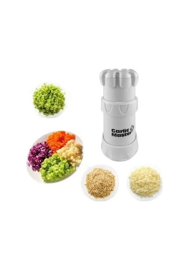 Wondernest Sarımsak Sarımsak Presi, Jialan Fonksiyonlu Dilimleyici, Çok Beyaz Lv Beyaz