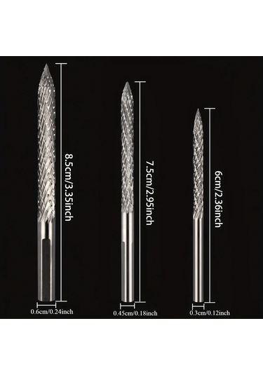 Willowhaven 3 Adet Tungsten Çelik Lastik Raybalı Matkap Ucu Lastik Tamir Eğesi Ve Tel Kesici
