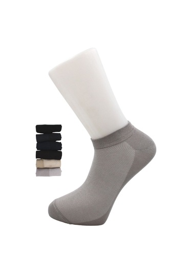 Erkek Modal Patik Çok Renkli Çorap Dikişsiz 6'lı Paket Çok Renkli