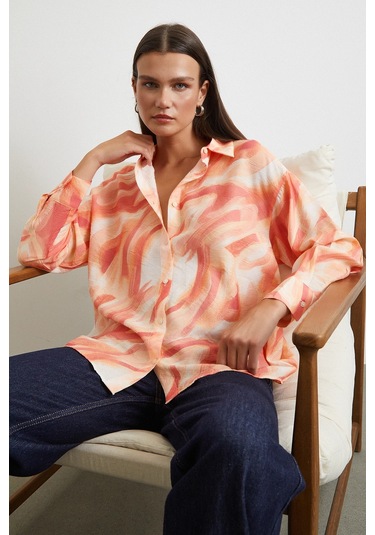 Deniz Esintisi Gömlek Oranj Oranj