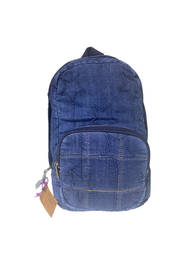 Kaliteli Mini Vintage Salaş Disayn Günlük Sırt Gezi Çantası 19 Cm X 34 Cm Lacivert