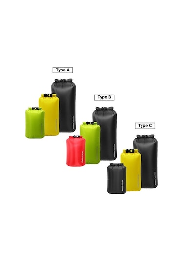 Novahub 3'lü Su Geçirmez Çanta Seti - Kamp, Tekne Ve Doğa Yürüyüşleri İçin Hafif Ve Dayanıklı 3l+5l+10l Çok Renkli Çok Renkli