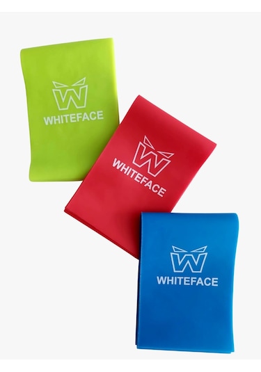 WHİTEFACE 3'LÜ PİLATES BANDI SETİ (HAFİF-ORTA -SERT) 7.5 CMX90 CM