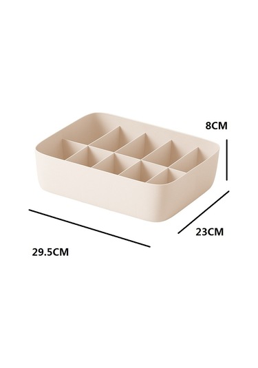 Sones İç Çamaşırı Saklama Kutusu Çekmeceli Saklama Çorap Düzenleyici 10 Gözlü Kapaksız Kayısı Diğer