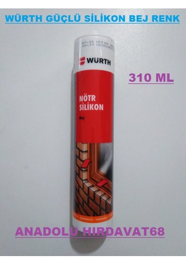 Würth Bej Renk Silikon Güçlü Silikon Bej Renk 310 Ml Germany Bej